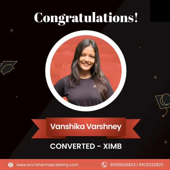 Vanshika Varshney, XIMB convert